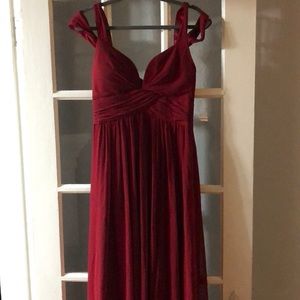Lulu’s Ruby Red Evening Gown. Prom dress